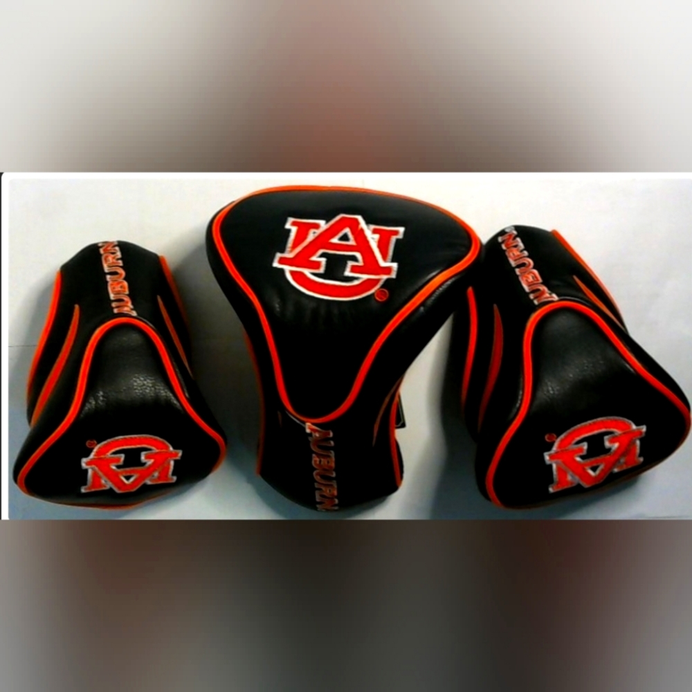 NEW Auburn Tigers WinCraft Golf Club Driver Headcovers X,1,3, 3Pk